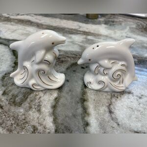 Lenox china dolphin salt and pepper shakers